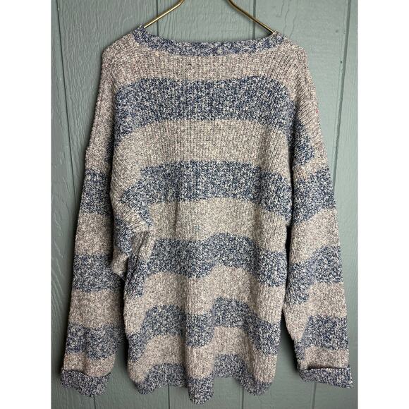 Vintage Jersild Marled Stripe Sweater – XL Tall – Chunky Knit – Made in USA - Picture 6 of 6